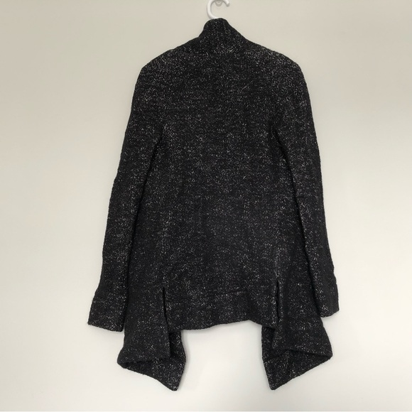 Theory drape cardigan sweater black gray size small - Picture 5 of 6